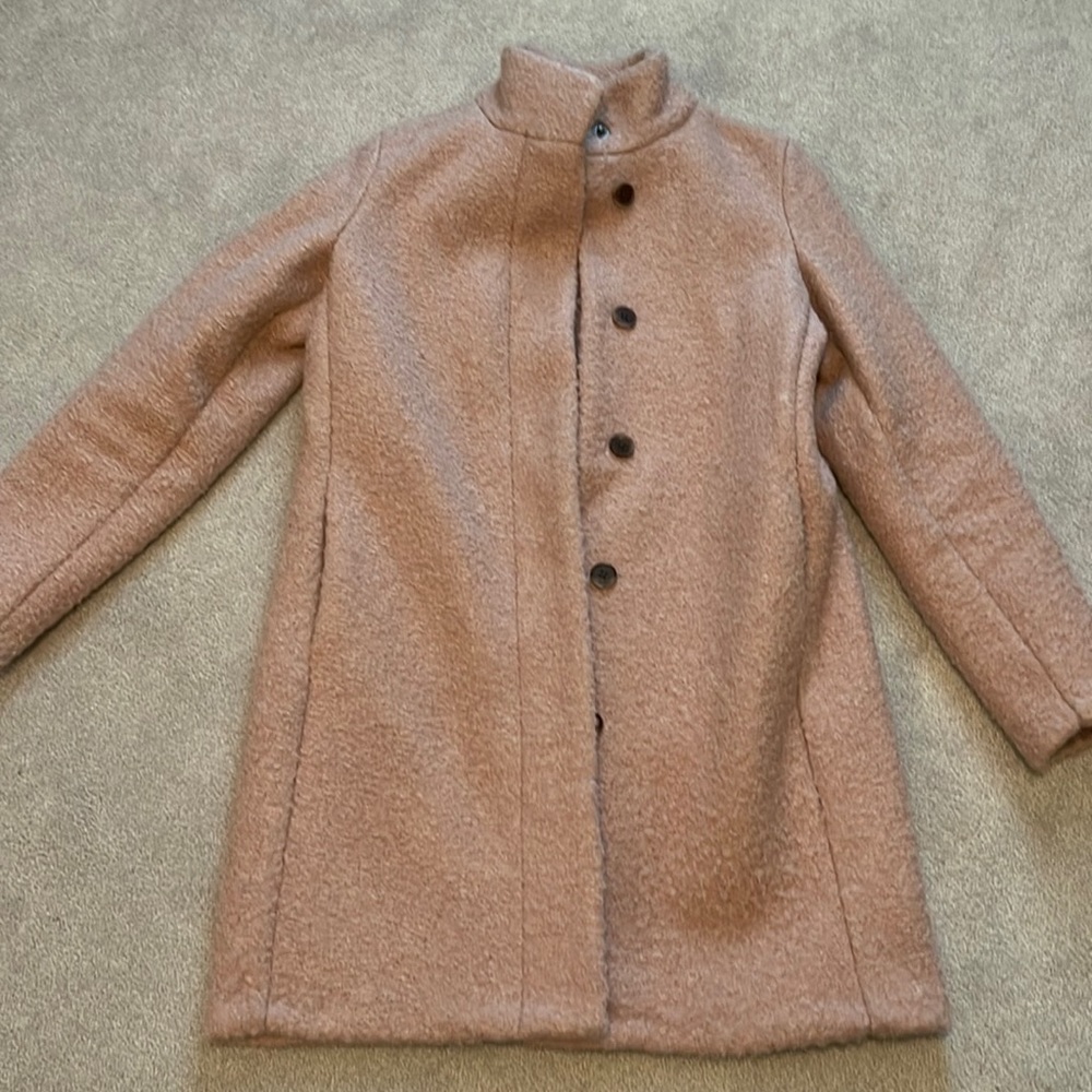 Old Navy dusty rose peacoat.